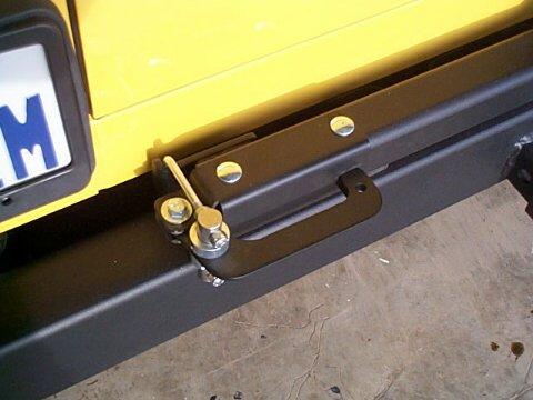 latch carrier tire bumper swingout tj same