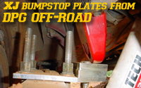 DPG Adjustable XJ Bumpstop Plates
