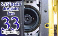 33-Engineering’s 5.25″ TJ dash speaker plates