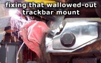Fixing a wallowed out trackbar bracket