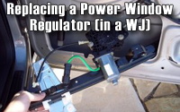 Replacing a WJ Window Regulator