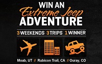 Win 3 off-roading trips in ExtremeTerrain’s Extreme Jeep Adventure Contest